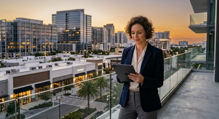 Commercial real estate agent representing a 100% commission brokerage for commercial real estate agents in Florida