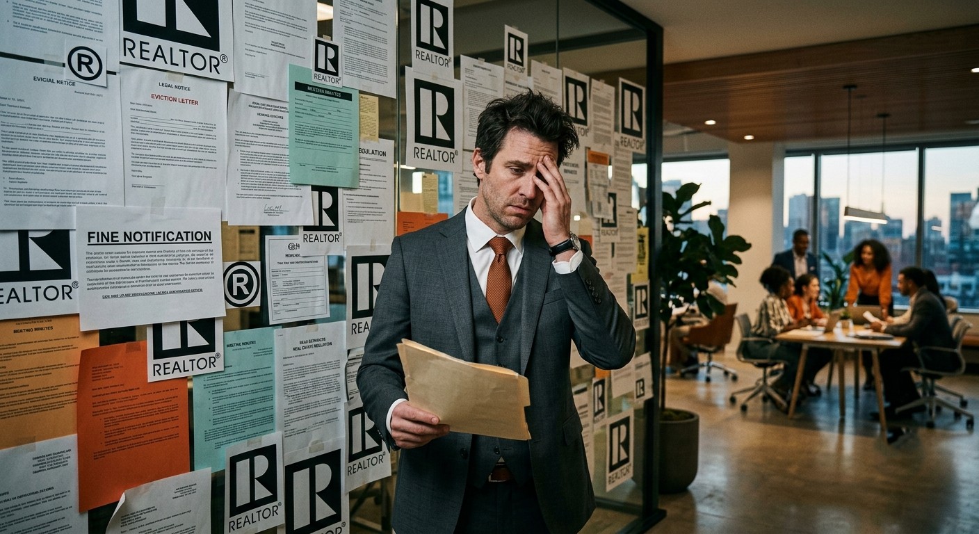 Real estate agent questioning NAR trademark enforcement policies while considering alternatives to Realtor association membership.