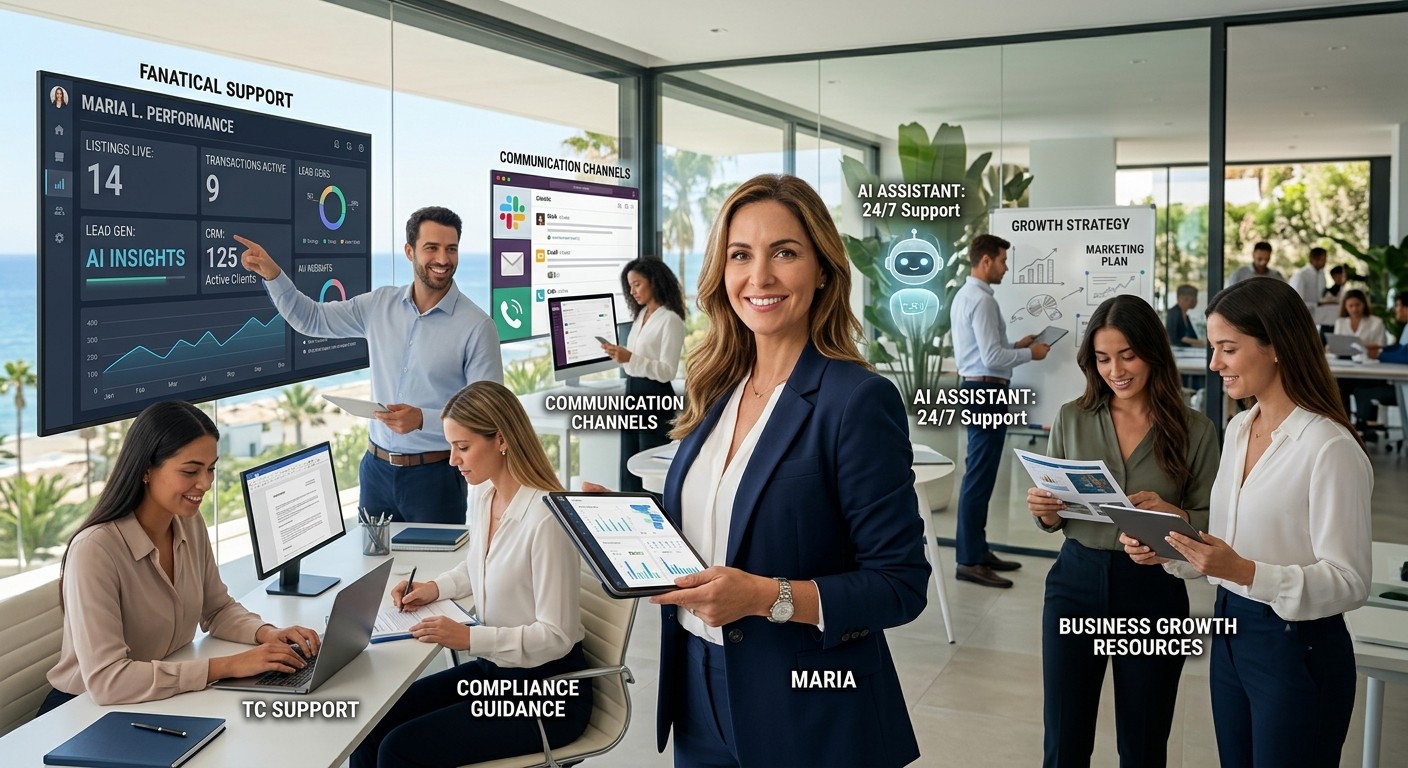 Fanatical support for real estate agents through technology, compliance guidance, responsive service, and agent-first support.