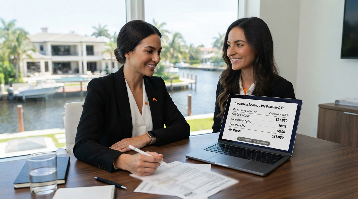 Low cost Florida real estate brokerage helping agents keep more commission on their next transaction
