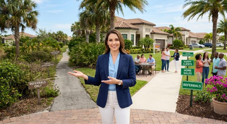 Florida real estate agent comparing a referral status brokerage to maintaining an active real estate license.